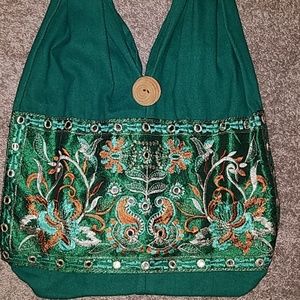 Embroidered Crossbody Bag